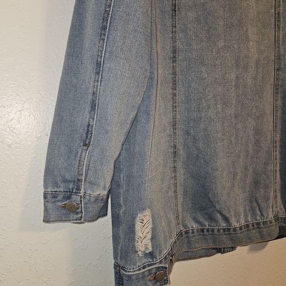 Fashion Nova Light Blue Denim Jacket - Picture 7 of 11